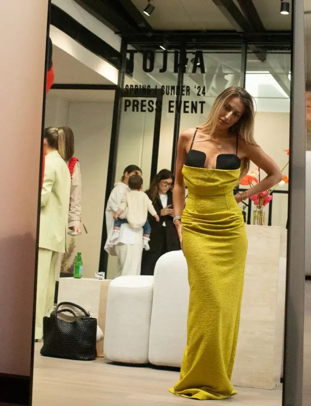 Tojha Ellison Maxi Dress Yellow Size 8 photo 4