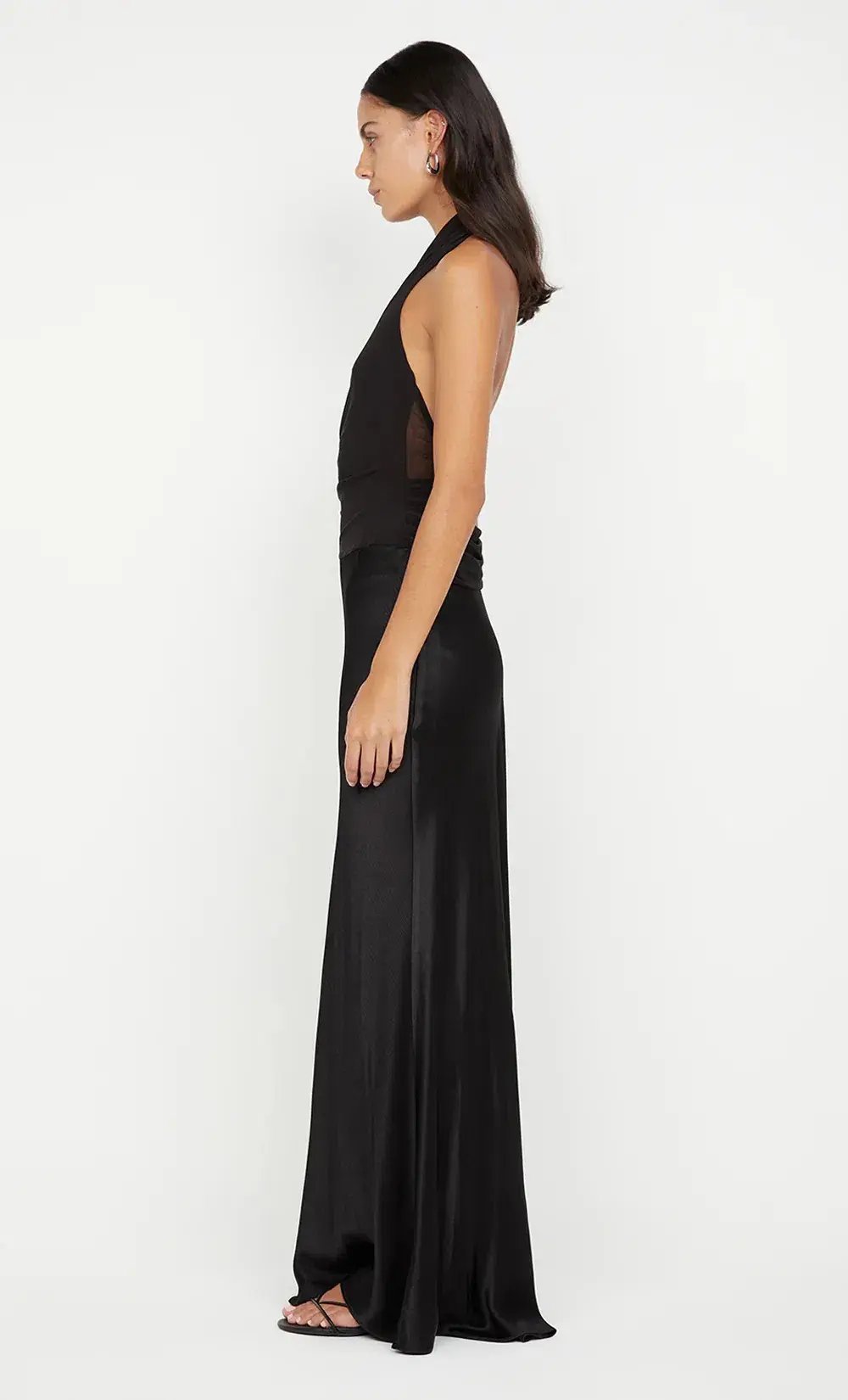 Bec & Bridge Ida Halter Maxi Dress in Black Size AU 12 photo 3