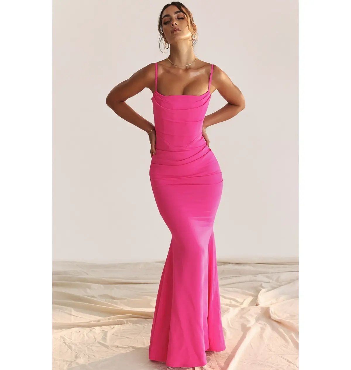 House of CB Milena Dress in Hot Pink Size Medium / AU 10 photo 3