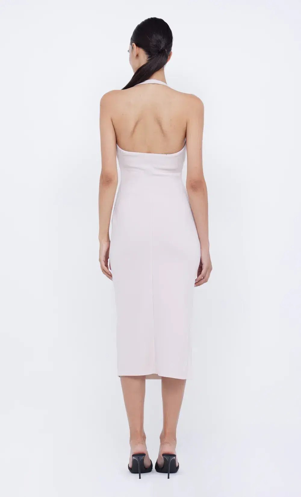 Bec & Bridge Cyndie Halter Midi Dress Vanilla Bean Size AU 8 photo 3