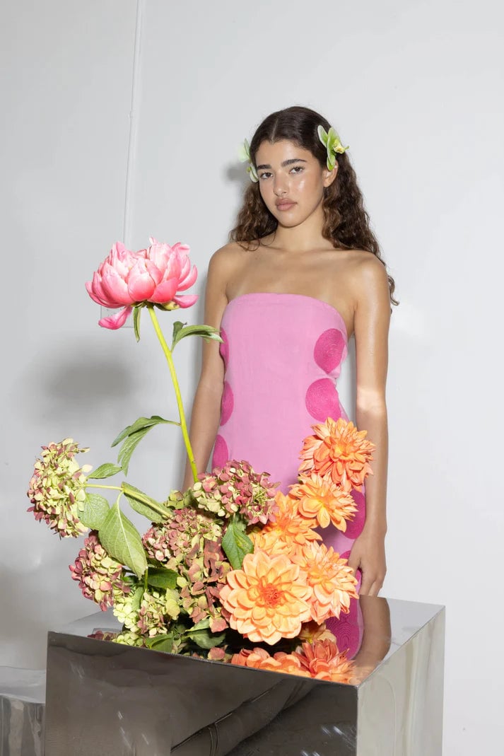 The Wolf Gang Filipa Embroidered Maxi Dress - Floss photo 3