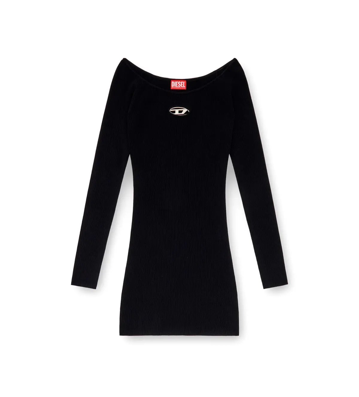 Diesel M-Vera Ribbed Mini Dress Black Size 6/XS photo 4