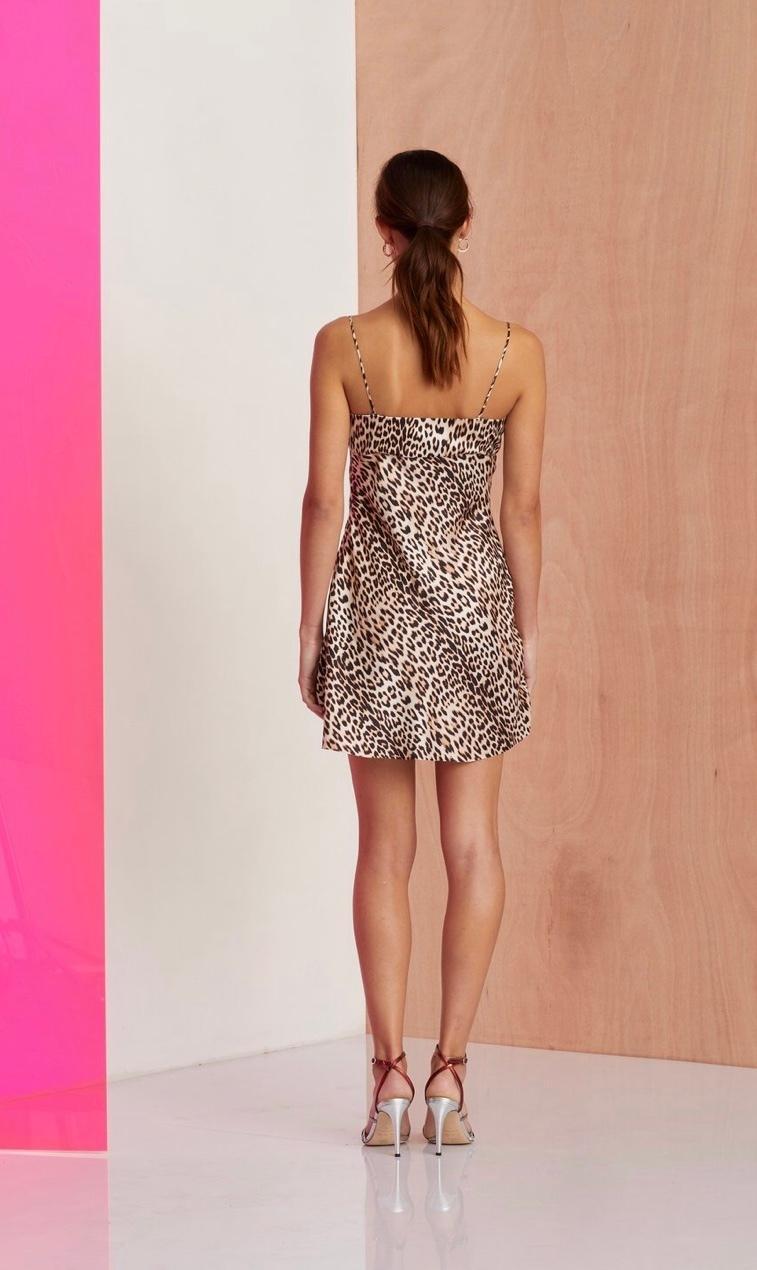 Bec & Bridge Feline Mini Dress Print Size 6 photo 3