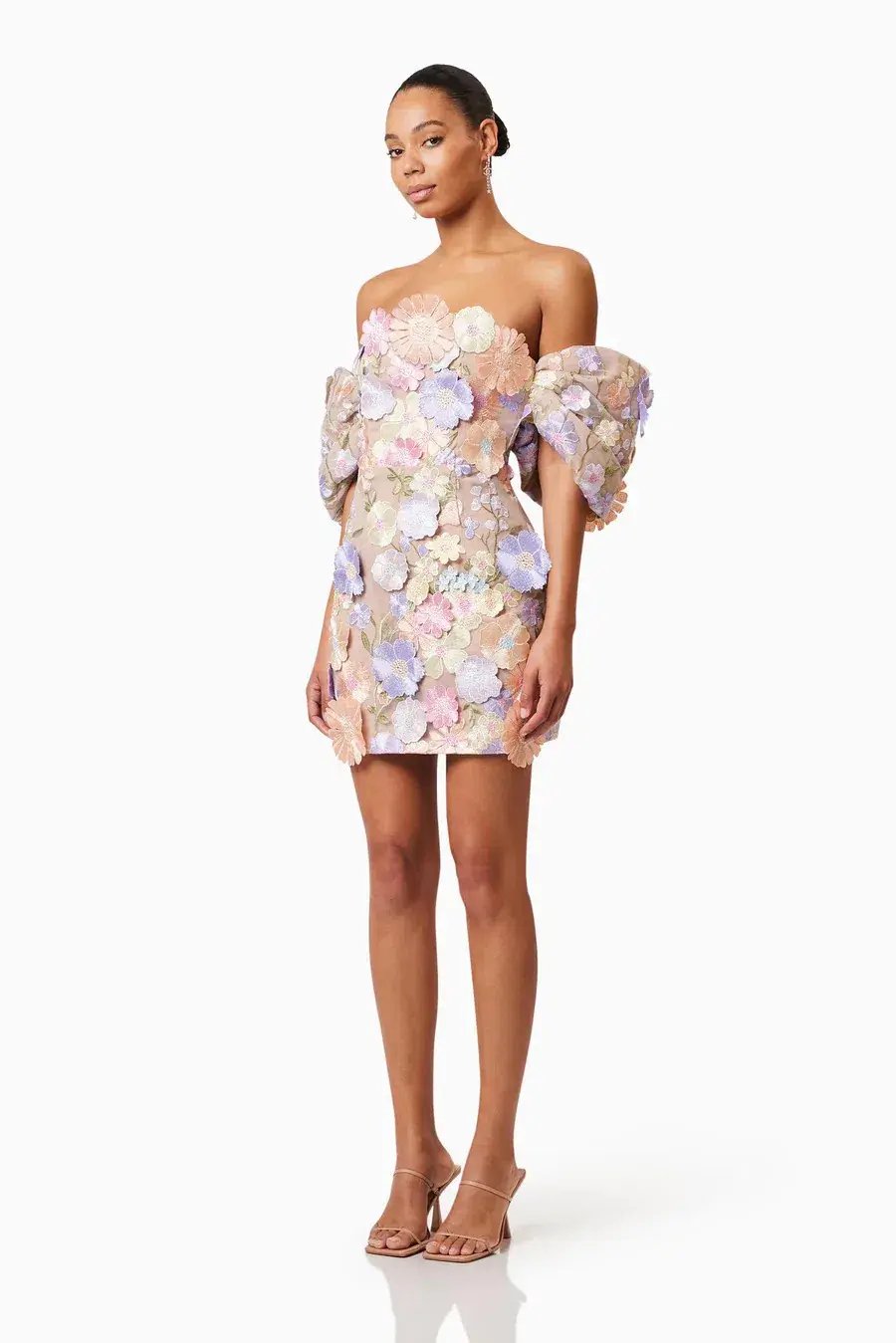 Elliat Perry Embellished Mini Dress in Purple Size L / AU 12 photo 9