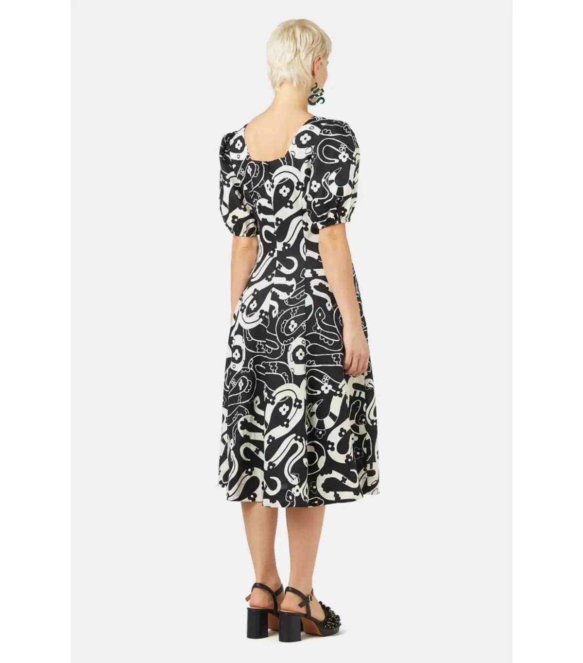 Gorman Floral Snake Party Dress Print Size AU 14 photo 3