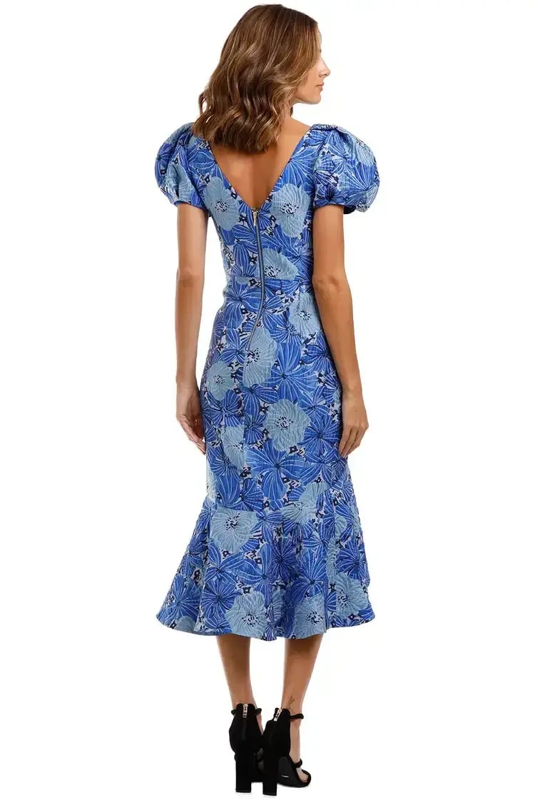 Love Honor Argento Midi Cobalt Blue Size AU 14 photo 3