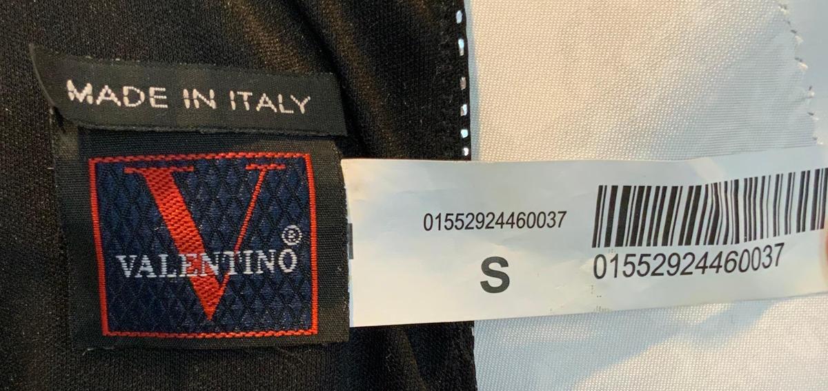 Valentino black and silver geometric mini dress photo 3