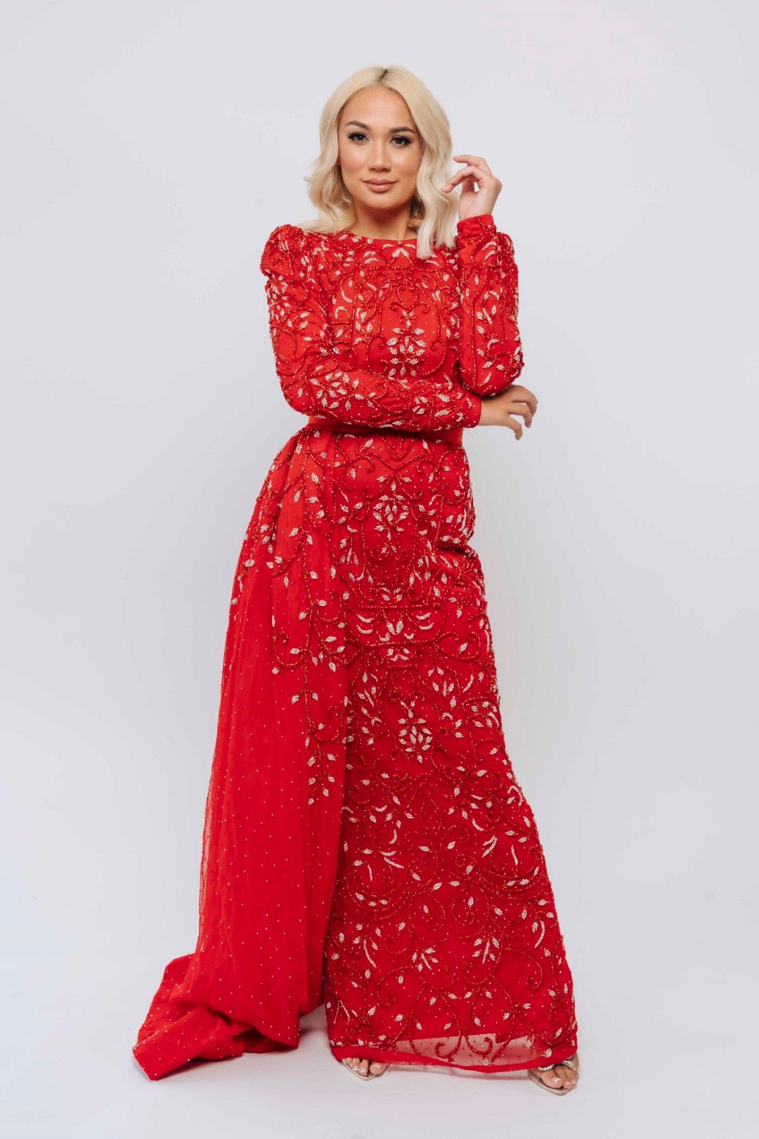 VICTORIA MAXI GOWN BY MY SECRET WARDROBE RED photo 7