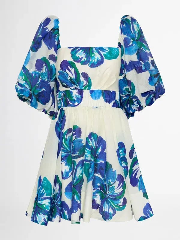Sheike Hibiscus Mini Dress Floral Size 16 photo 3