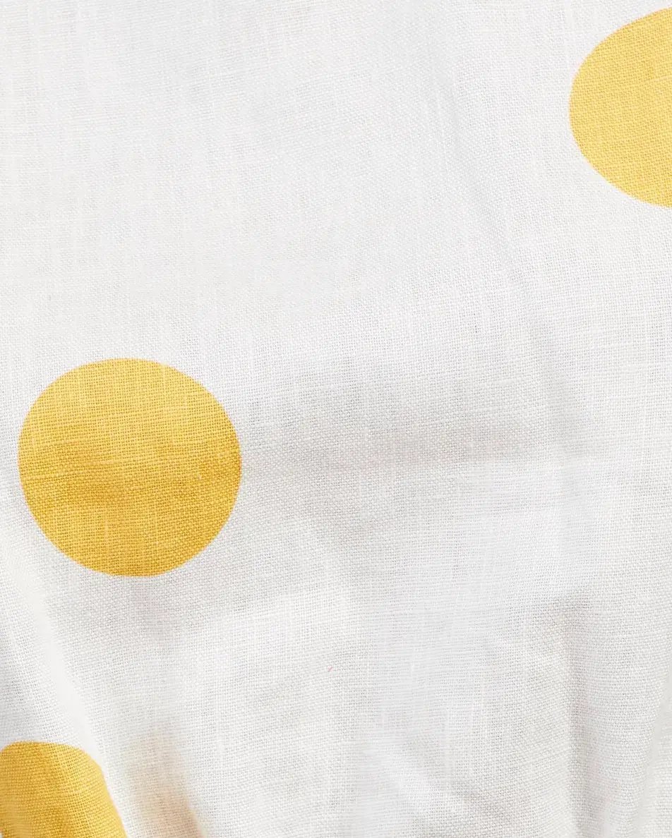 Rebecca Vallance Aya Polka-Dot Linen Midi Skirt and Crop Set White Print Size 12 photo 6