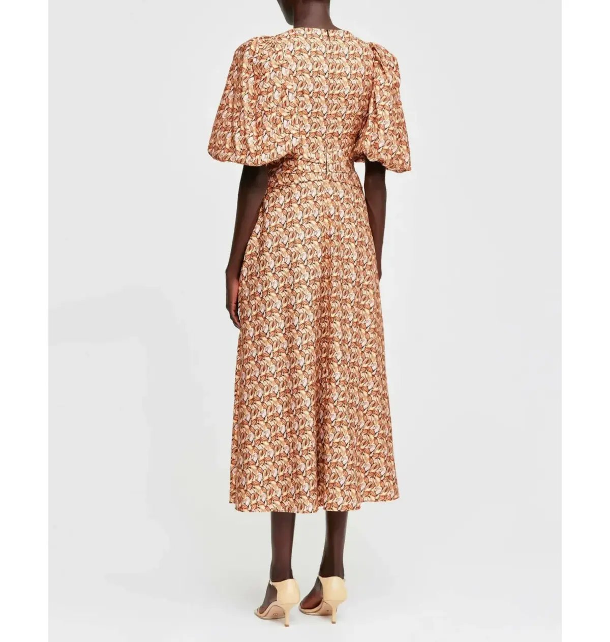 Acler Everett Midi Dress Print Size AU 12 photo 3