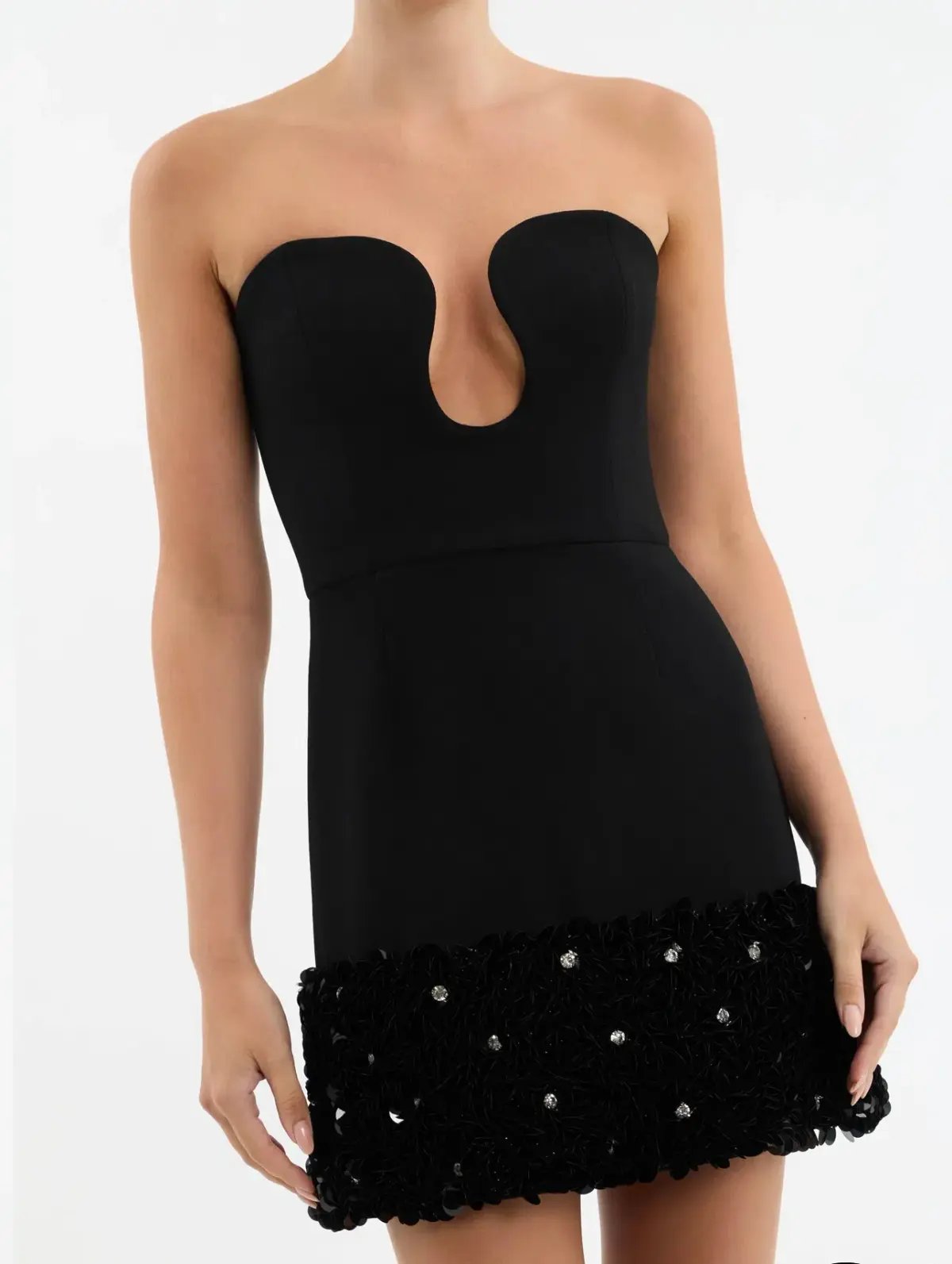 Rebecca Vallance The Elanie Mini Dress Black Size 8 photo 5