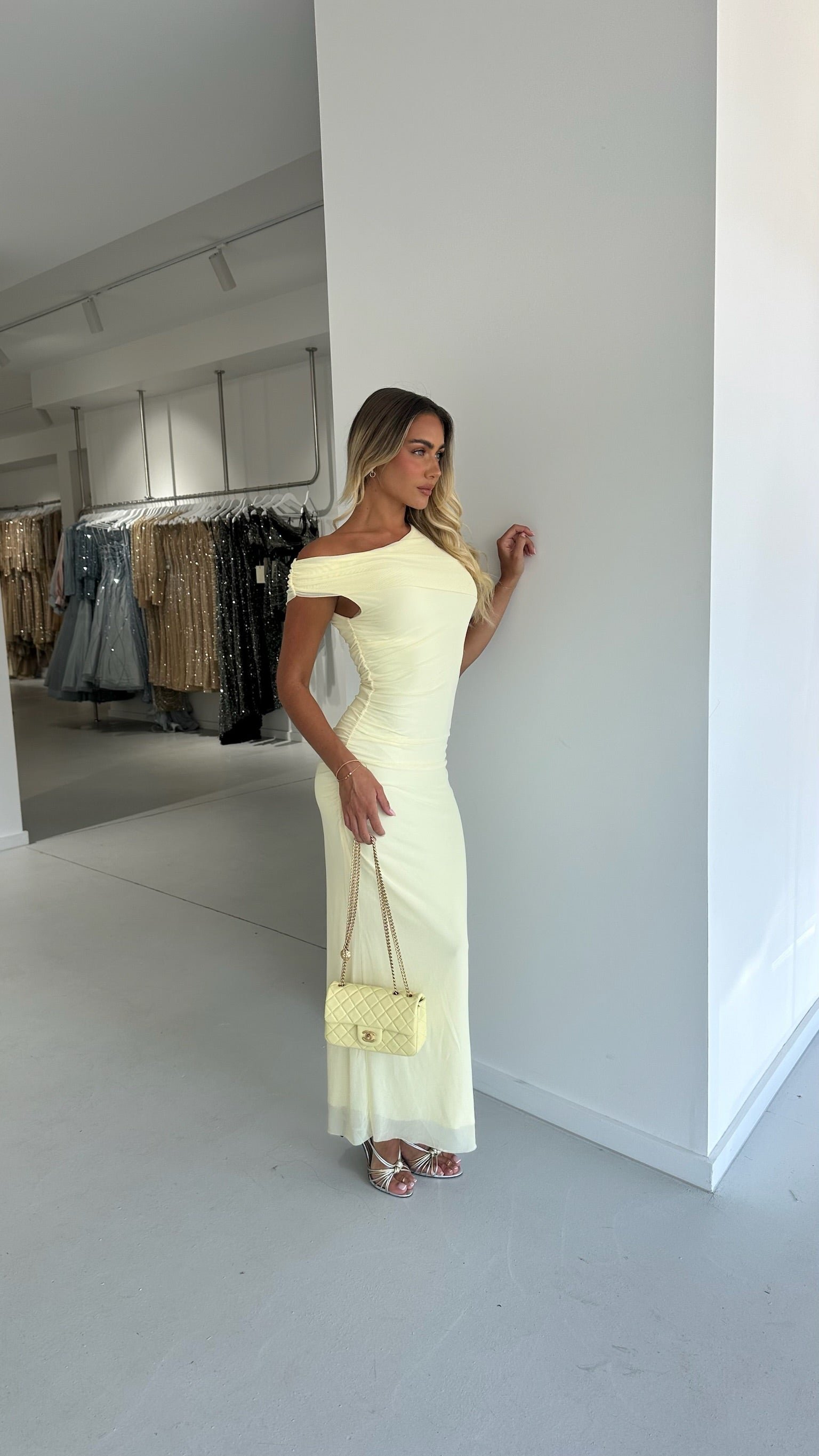 BROOKE MAXI DRESS BY MY SECRET WARDROBE LEMON photo 5