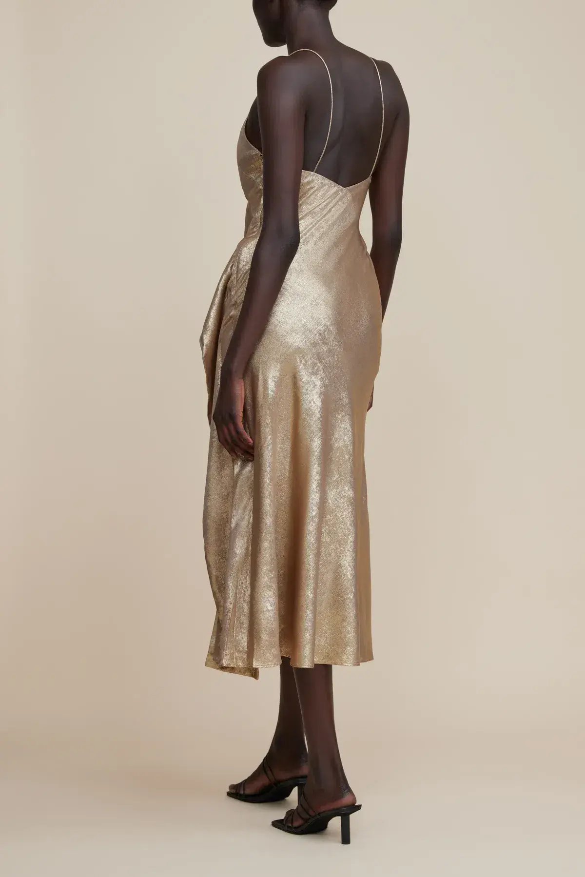 Acler Queensbridge Midi Dress Gold Size 14 photo 6