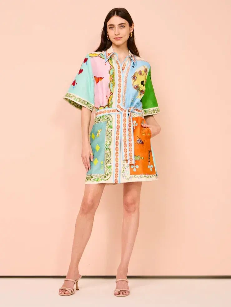 Alemais Rummy Mini Dress In Multi Size 16 photo 4