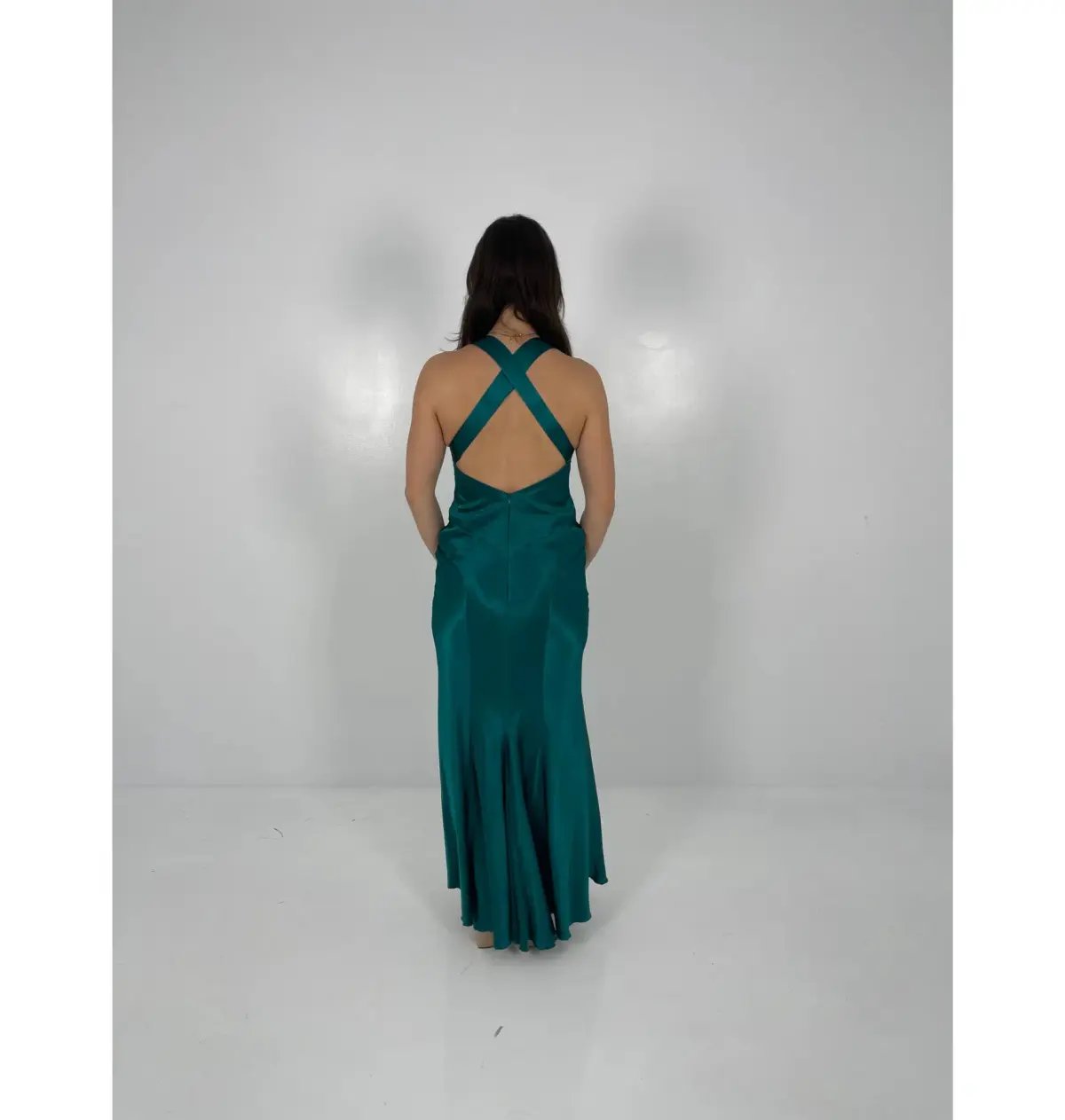 Ruth Tarvydas Aries Maxi Gown Jade Size 8 photo 2