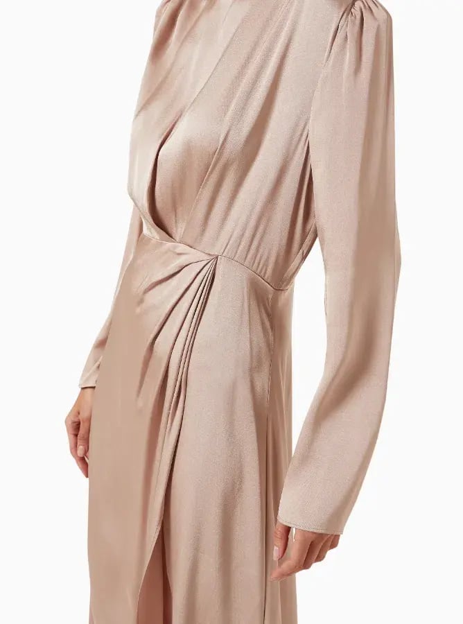 Anine Bing Kim Silk Dress Beige Size S / AU 8 photo 4