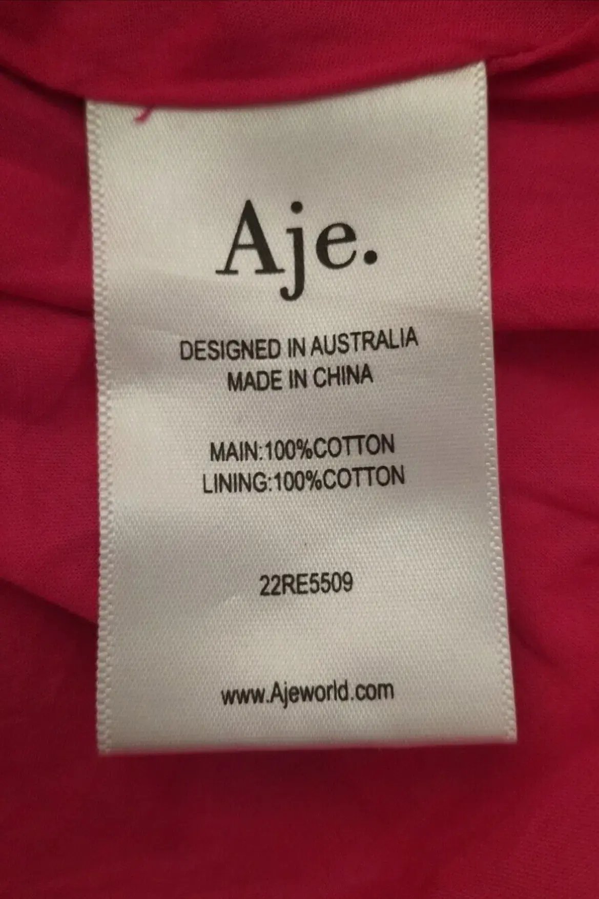 AJE Maya Tiered Mini Dress Fuchsia with side pockets AU 6 US 2 photo 8