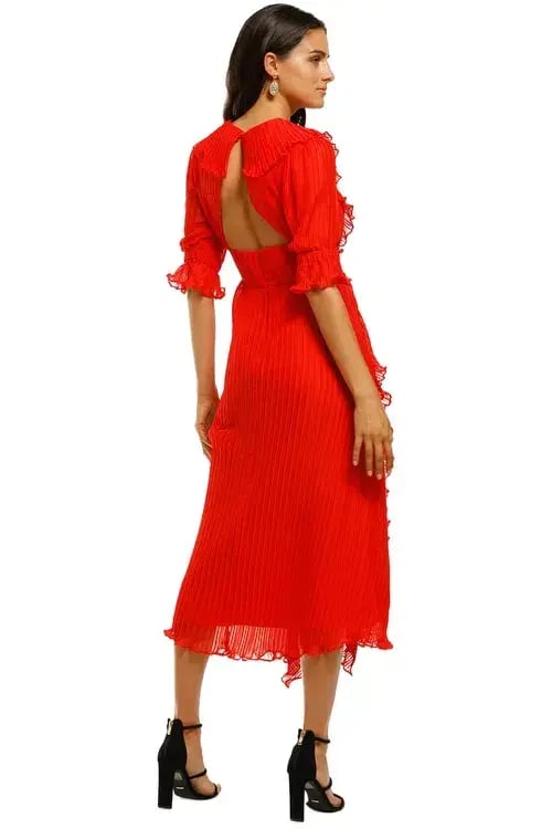 Talulah Sweet Sugar Midi Dress Red Size 10 photo 3