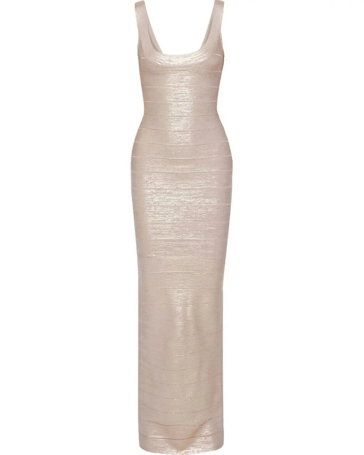 Herve Leger Bandage Gown Scoop Rose Gold Size AU XXS / AU 4 photo 2