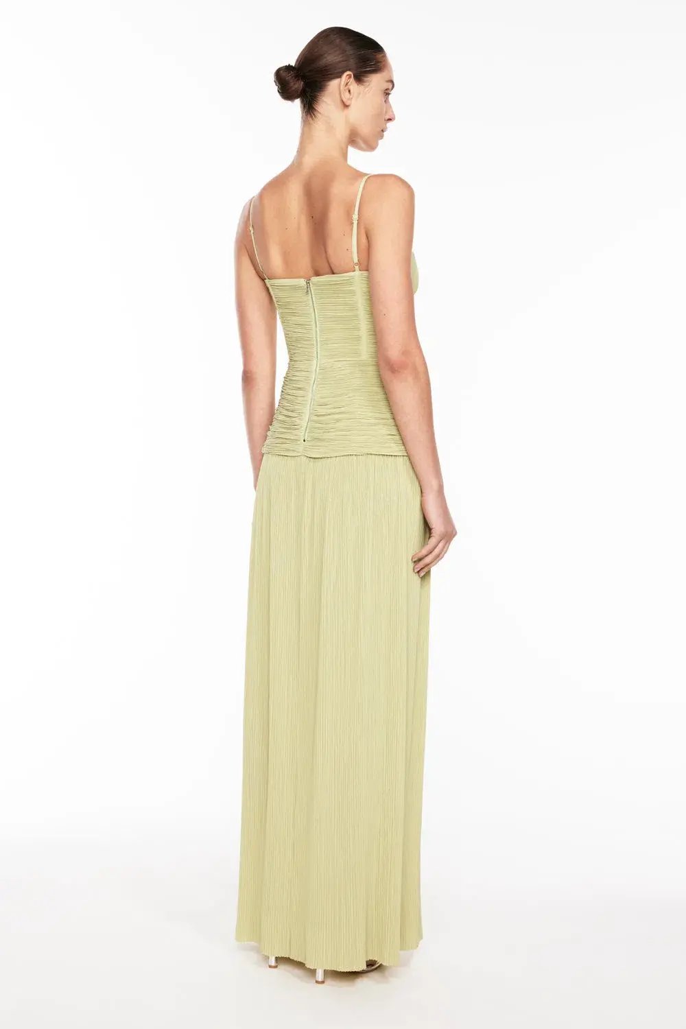 Manning Cartell Double Time Pleat Dress In Pistachio Size 8 photo 2