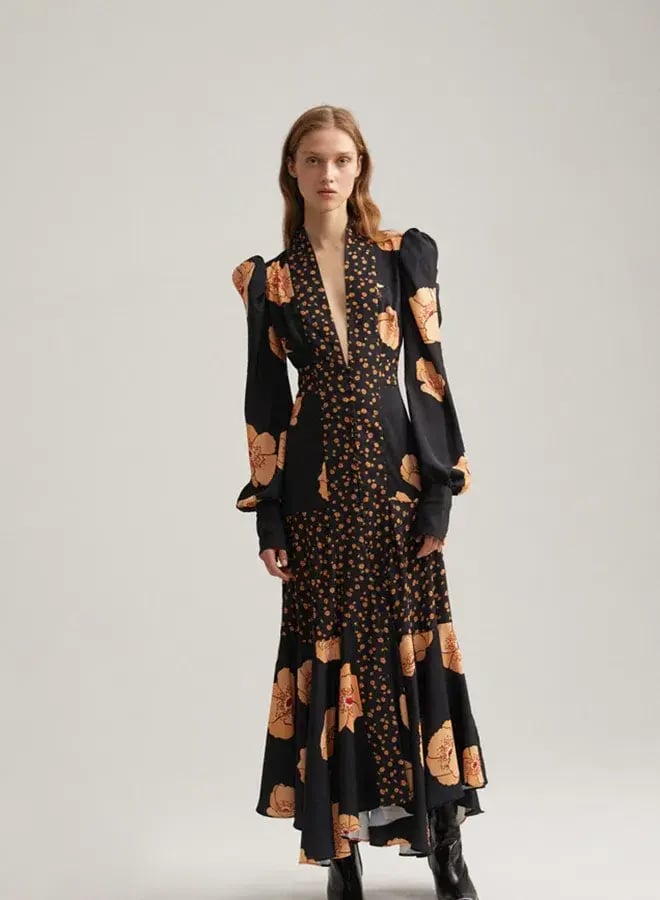Acler Elton Dress Poppy Mix Print Size 10 photo 6