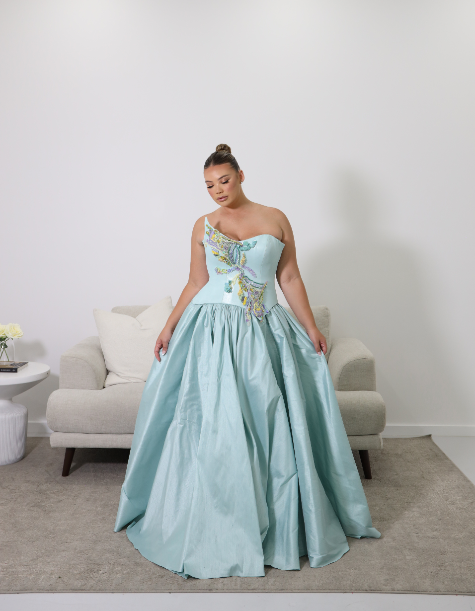 AQUAZZURA GOWN BLUE photo 6