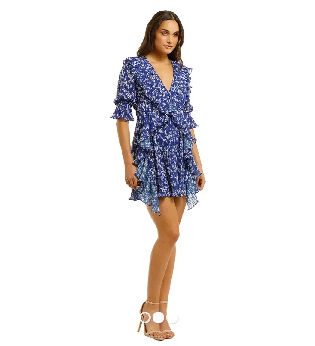 Talulah Mediterranean Minx Mini Dress Blue Size 10 photo 2
