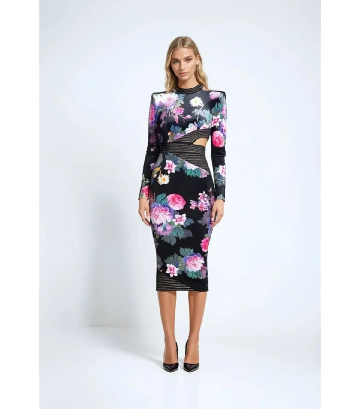 Bec & Bridge Dominique Asym Midi Dress Black size 12 photo 14
