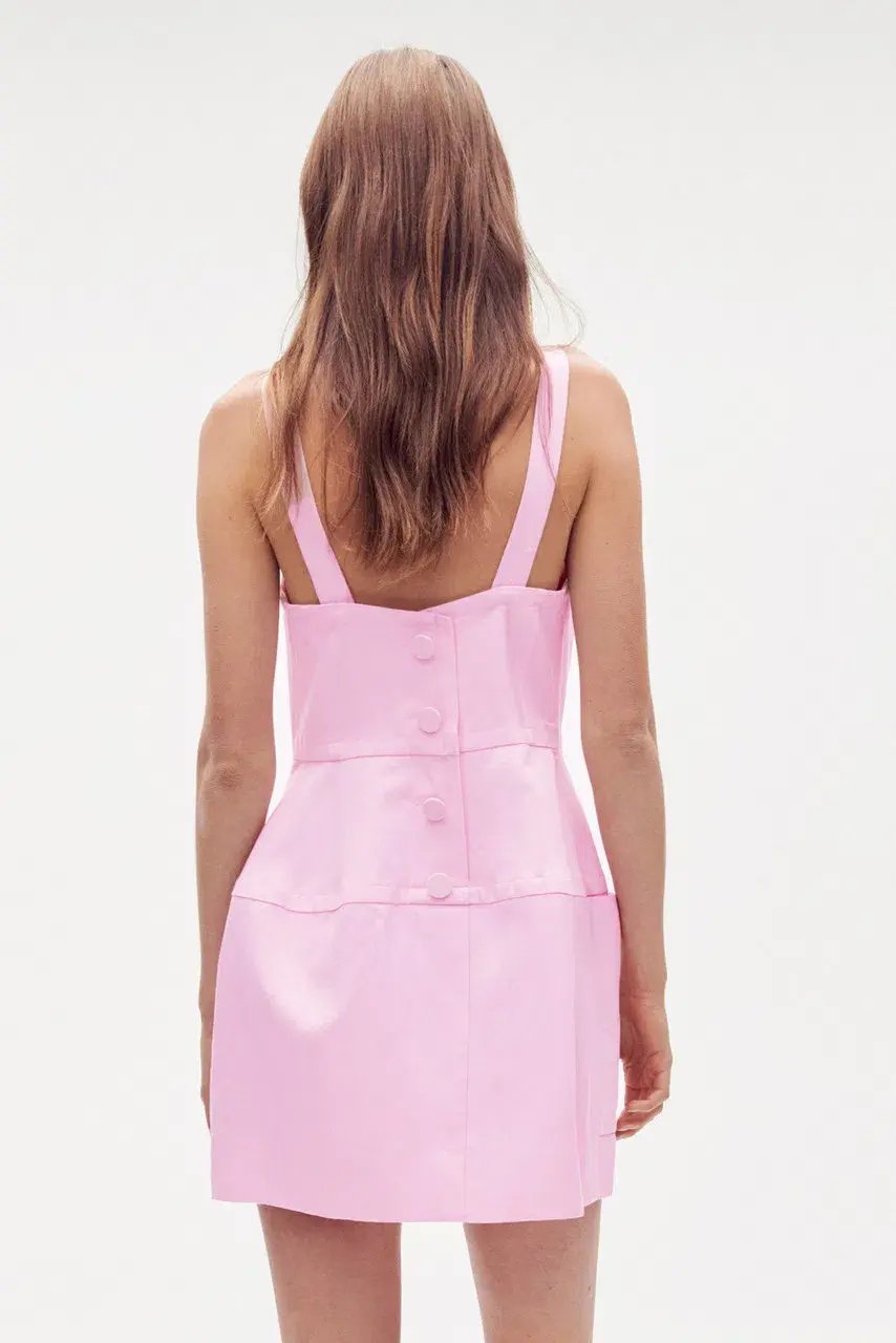 Oroton Detailed Shift Dress Rose Pink Size AU 8 photo 3