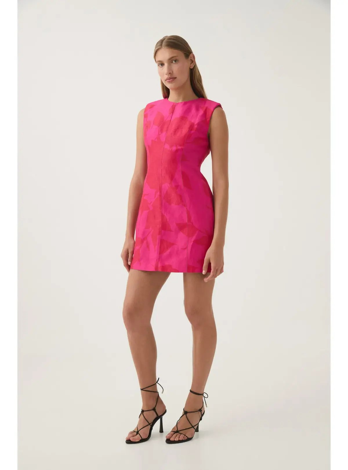 Aje Cove Pendant Mini Dress Florescent Rose Size AU 8 photo 2
