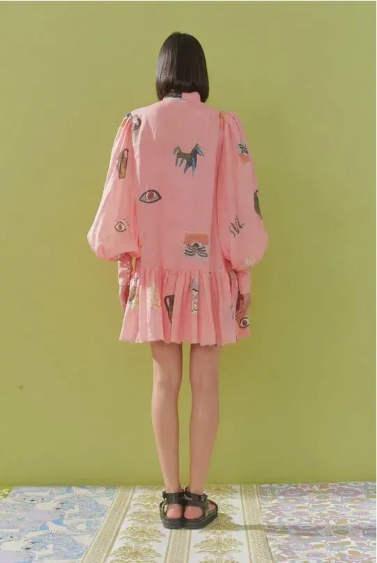 Alémais Cleo Mini Dress Pink Size 8 photo 2