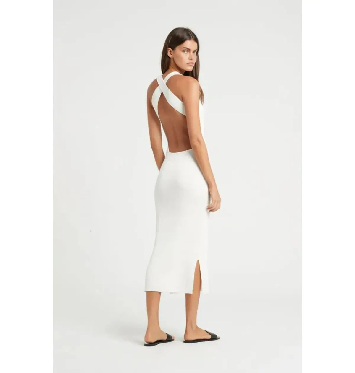 Sir The Label Marcelle Open Back Midi Dress White Size 0 / AU 6 photo 2