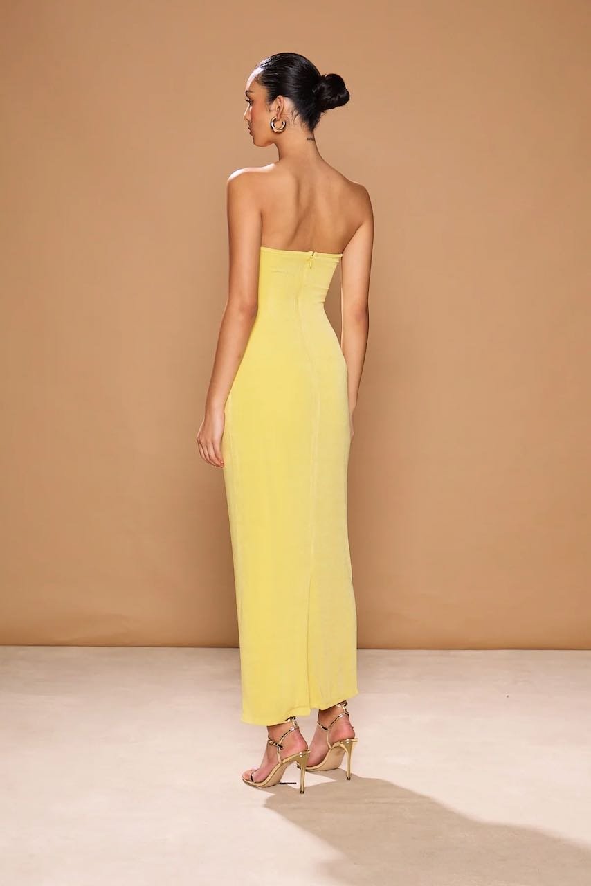 SONYA VICENZA DRESS - GIALLO photo 3