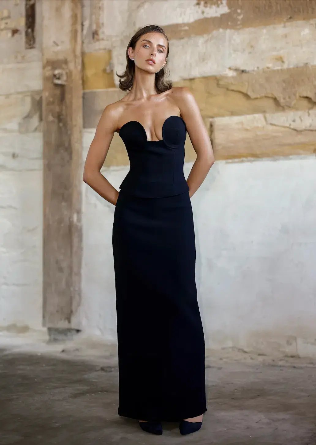 Arcina Ori Frida Bustier and Sloan Skirt Set Black Size S / AU 8 photo 9