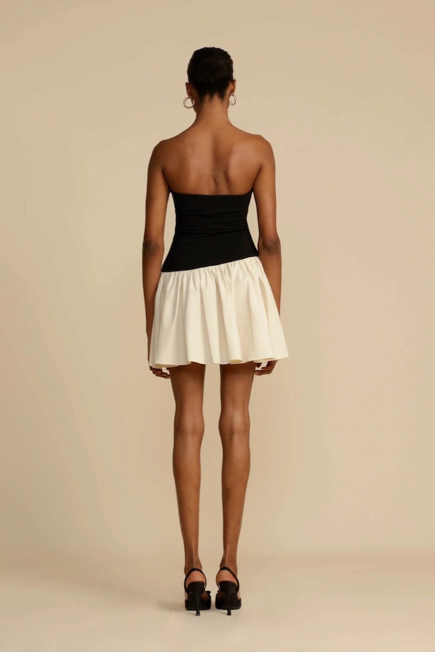 ARCINA ORI CELINE DRESS - BLACK/CREAM photo 8