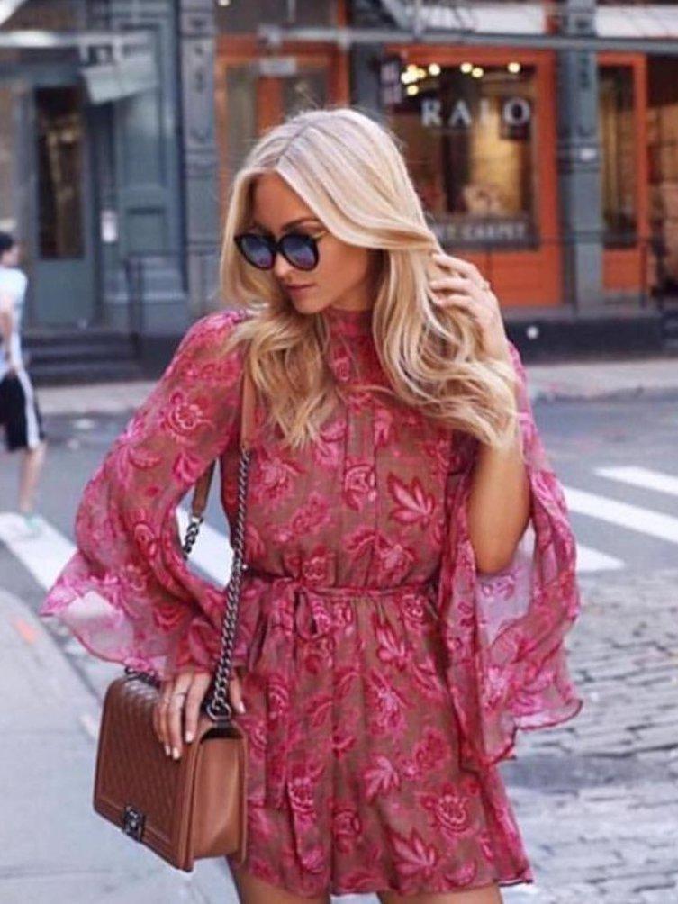 Zimmermann Karmic Flare Sleeve Playsuit Pink Paisley Chintz Size 0 / AU 8 photo 3
