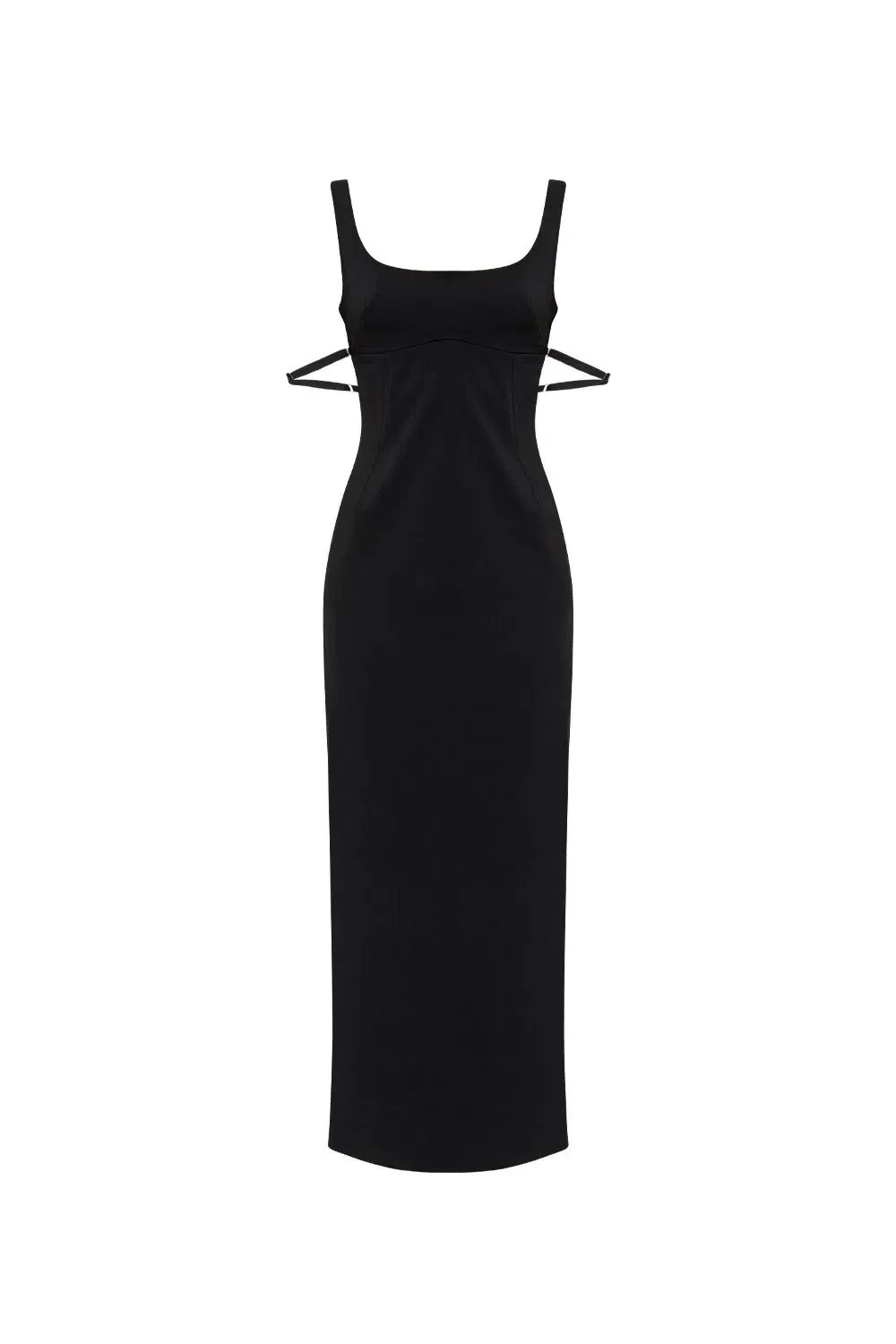 Jaquemus Le Valdu virgin wool blend maxi black dress size AU 8 photo 4