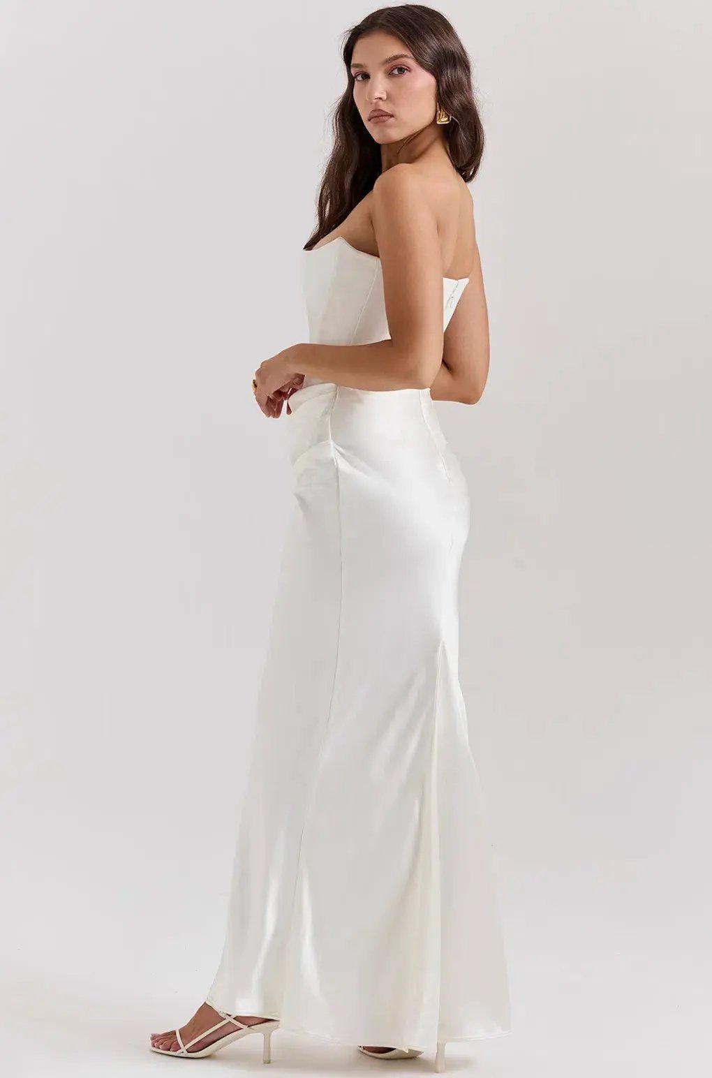 House of Cb Strapless Corset Dress Ivory Size XS / AU 6 photo 2