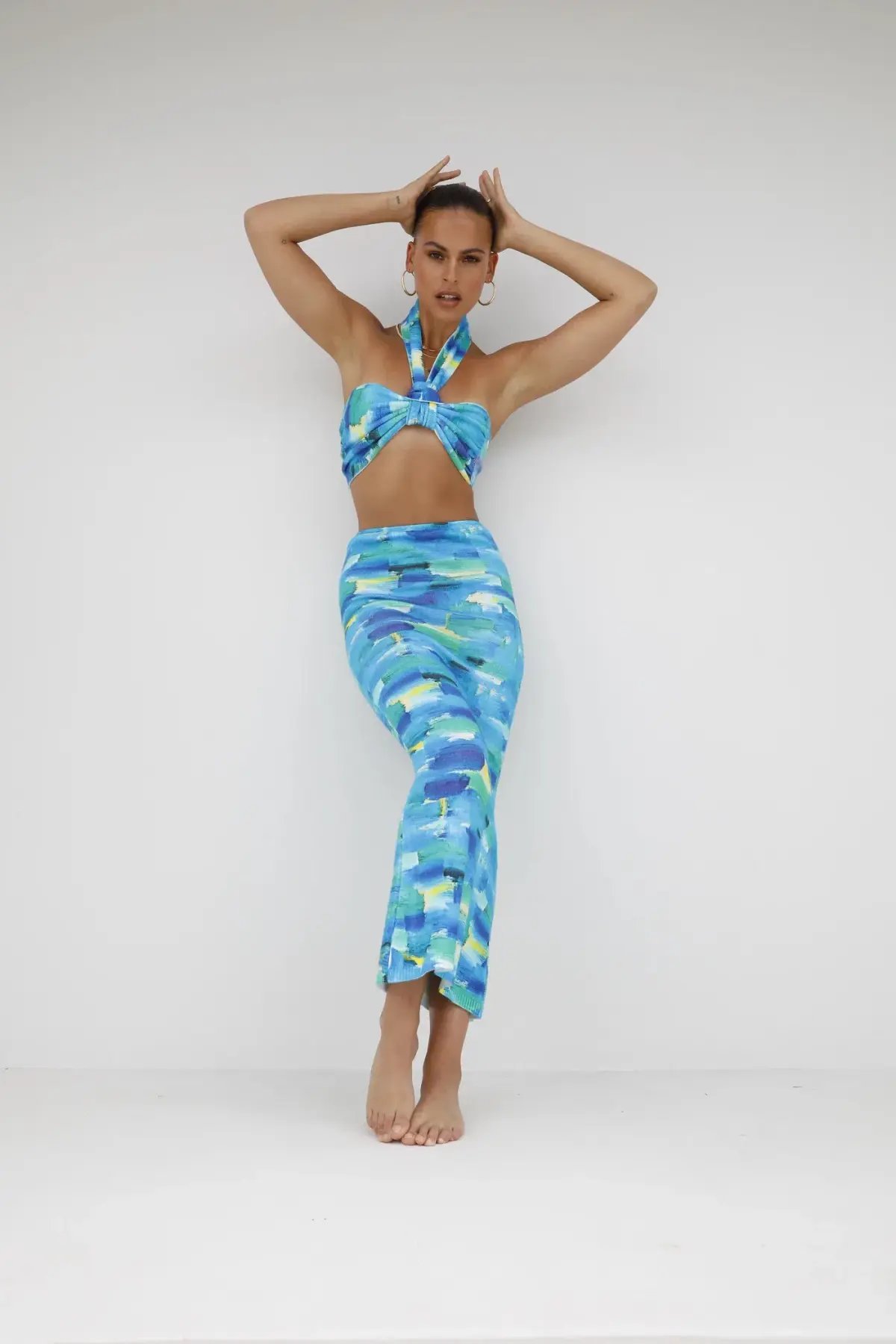Asta Resort Carmen Top and Skirt Set Ocean Size 6 photo 10