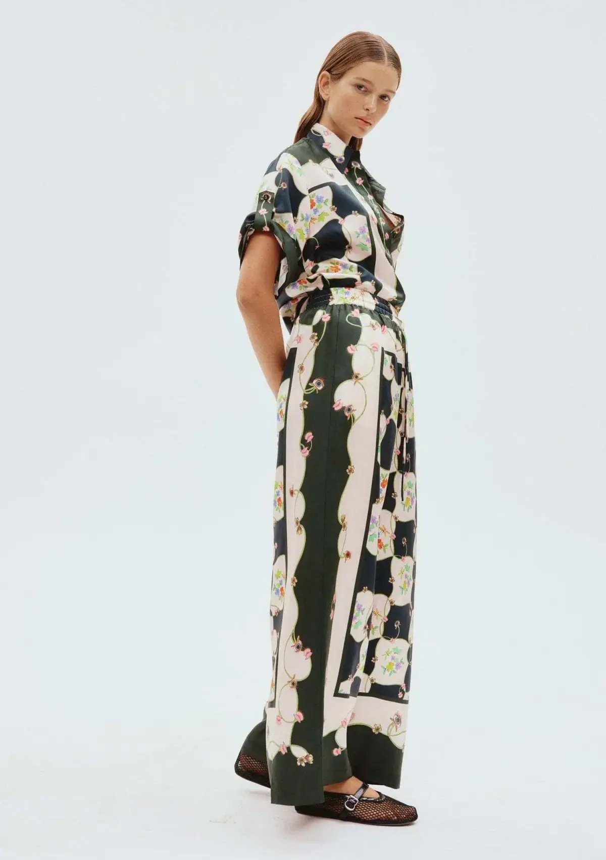 Alemais Venus Shirt and Pants Set Multi Floral Size 14 photo 2