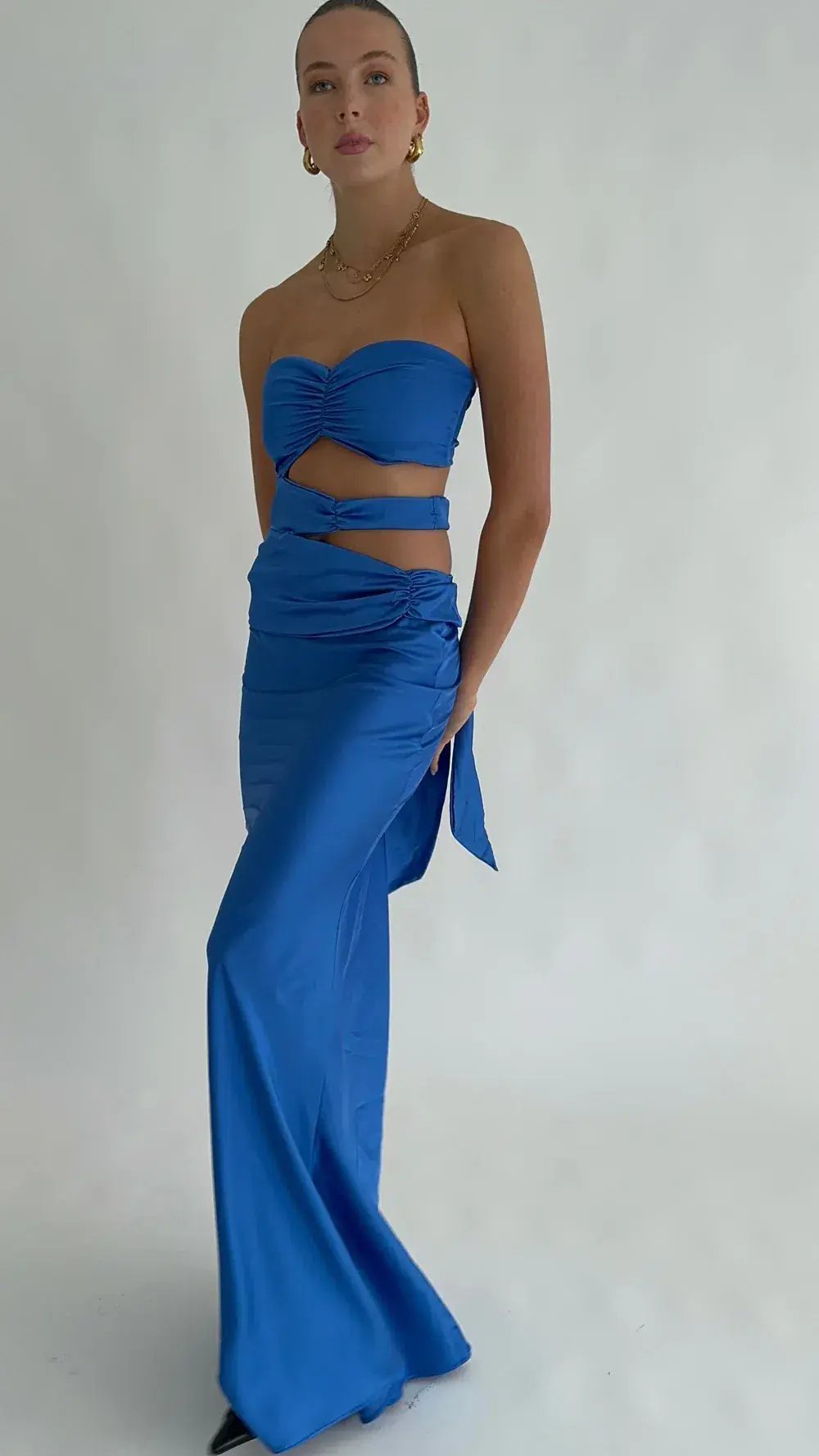 HNTR The Label Sloane Top in Cobalt Blue Size M / AU 10 photo 2