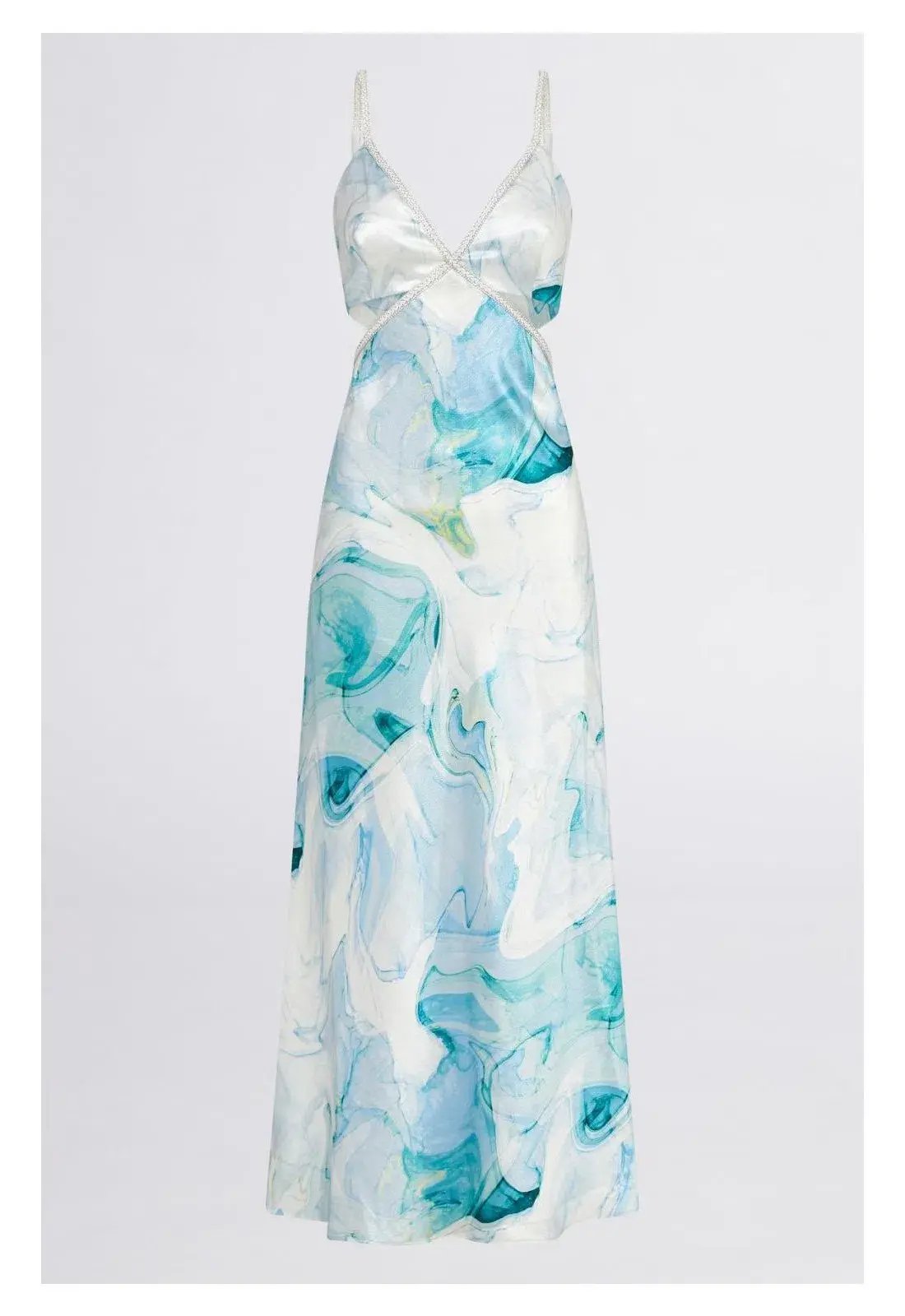Sheike Aquatic Dress Print Size 8 photo 3