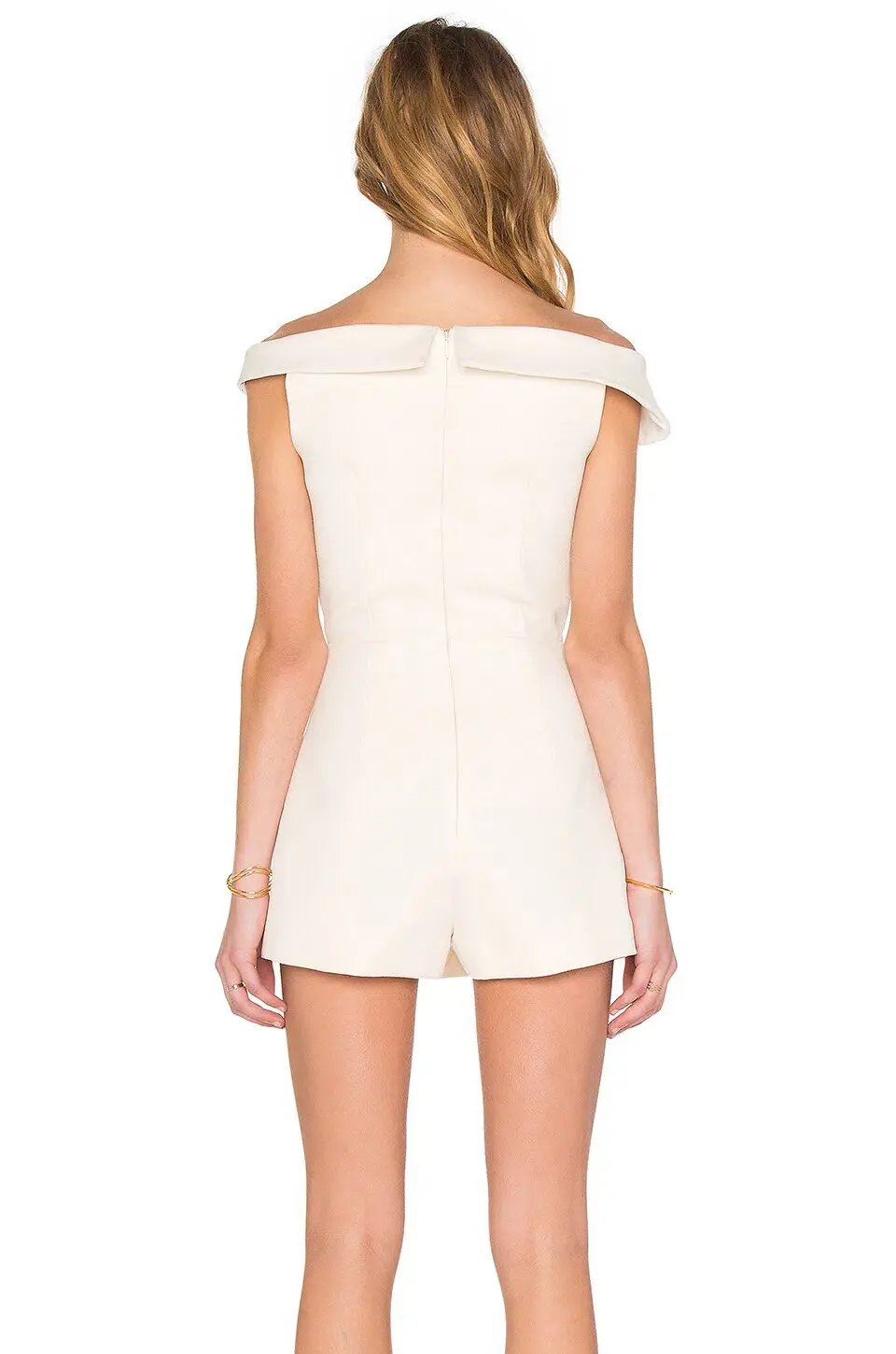 MISHA Carmela Playsuit White Size 8 photo 3