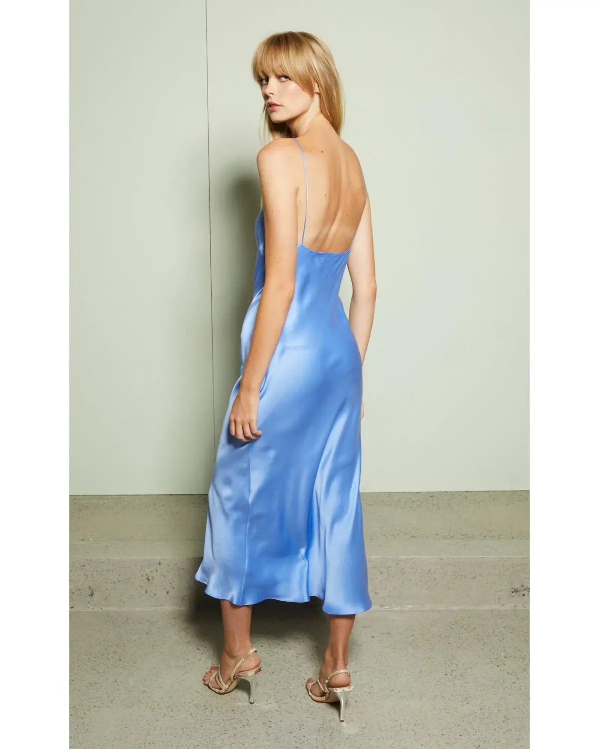 Bec & Bridge Classic Midi Dress Blue Size AU 6 photo 3