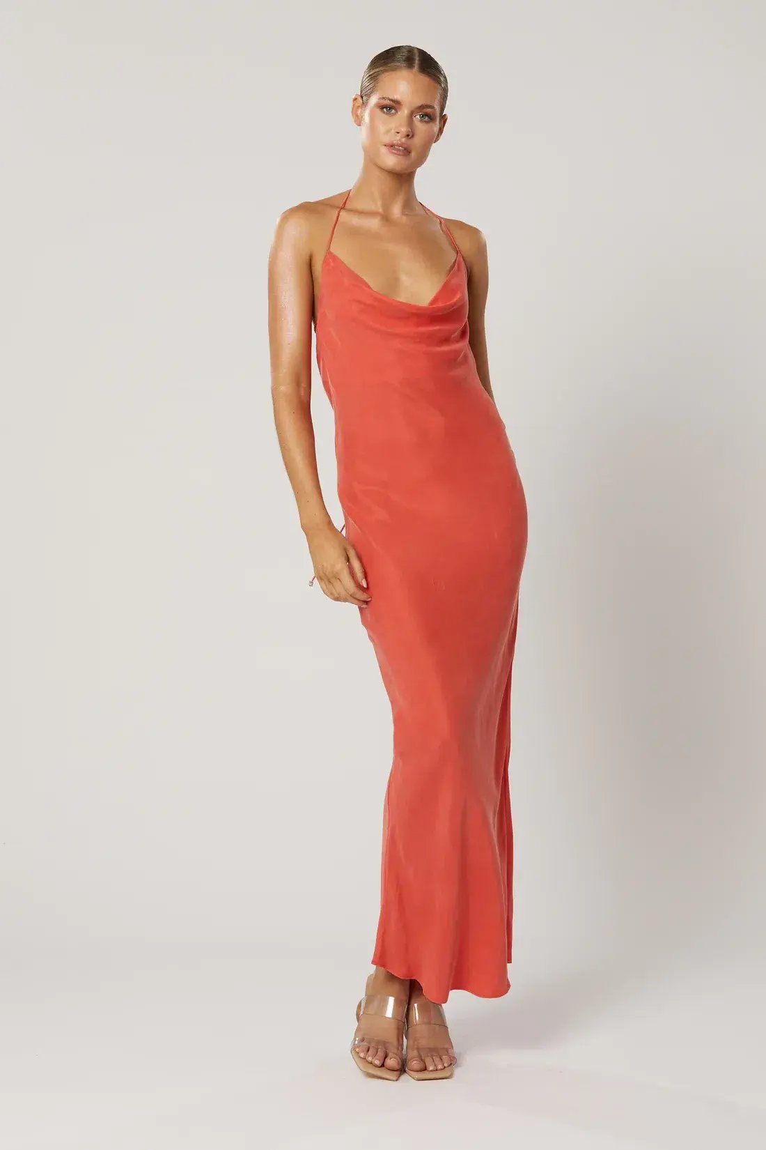 Winona Marcella Cowl Dress Scarlet Red Size XXS / AU 4 photo 4