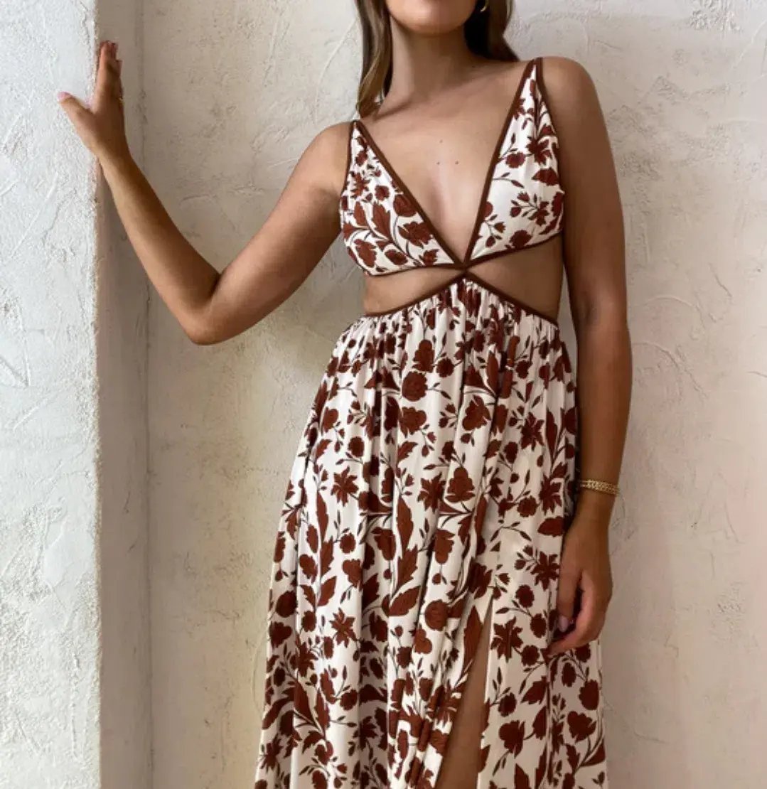 Bec & Bridge Phillipa Maxi Dress Print Size 14 photo 4