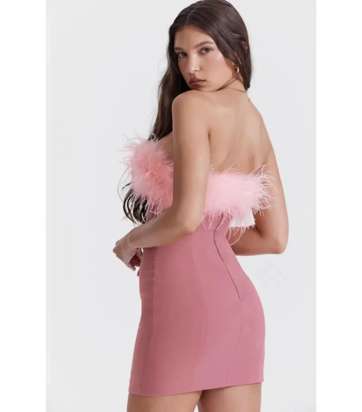 House Of CB Alexa Mini Dress in Warm Pink Size M / AU 10 photo 2