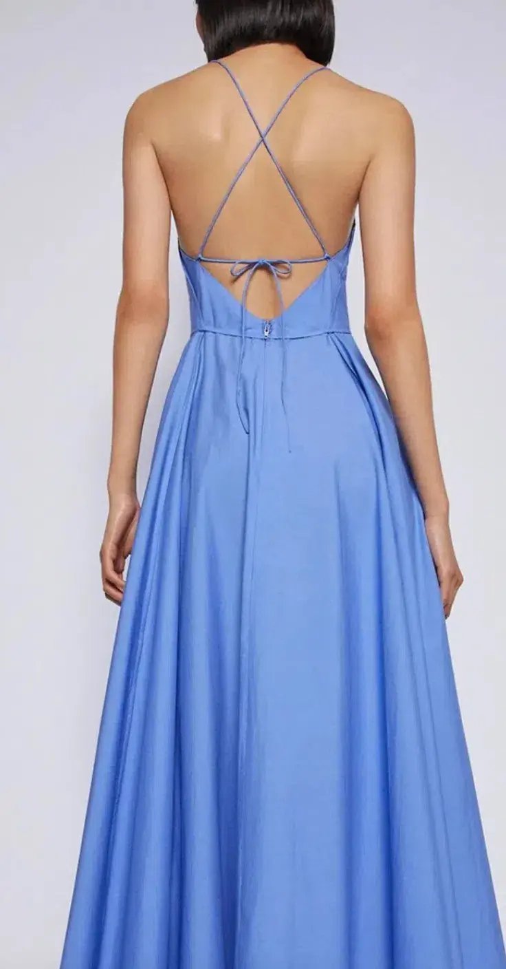 Scanlan Theodore Parachute Cotton Strappy Dress in Mauve Size 6 / XS photo 3
