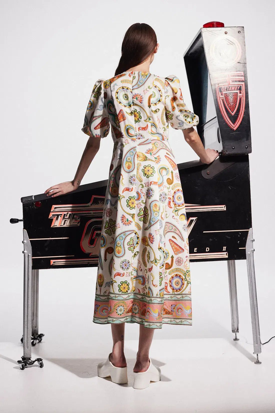 Alemais Arcade Midi Dress Print Size AU 8 photo 2